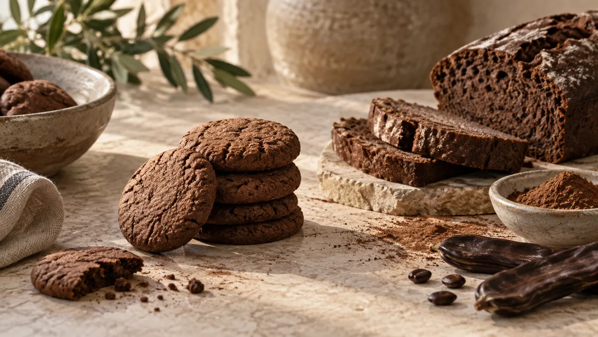 Carob bakery products